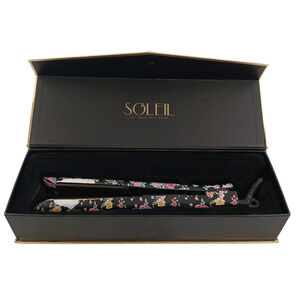 Soleil Professional Flat Iron Rose Ceramic Magnetized Plates Hair Straighter